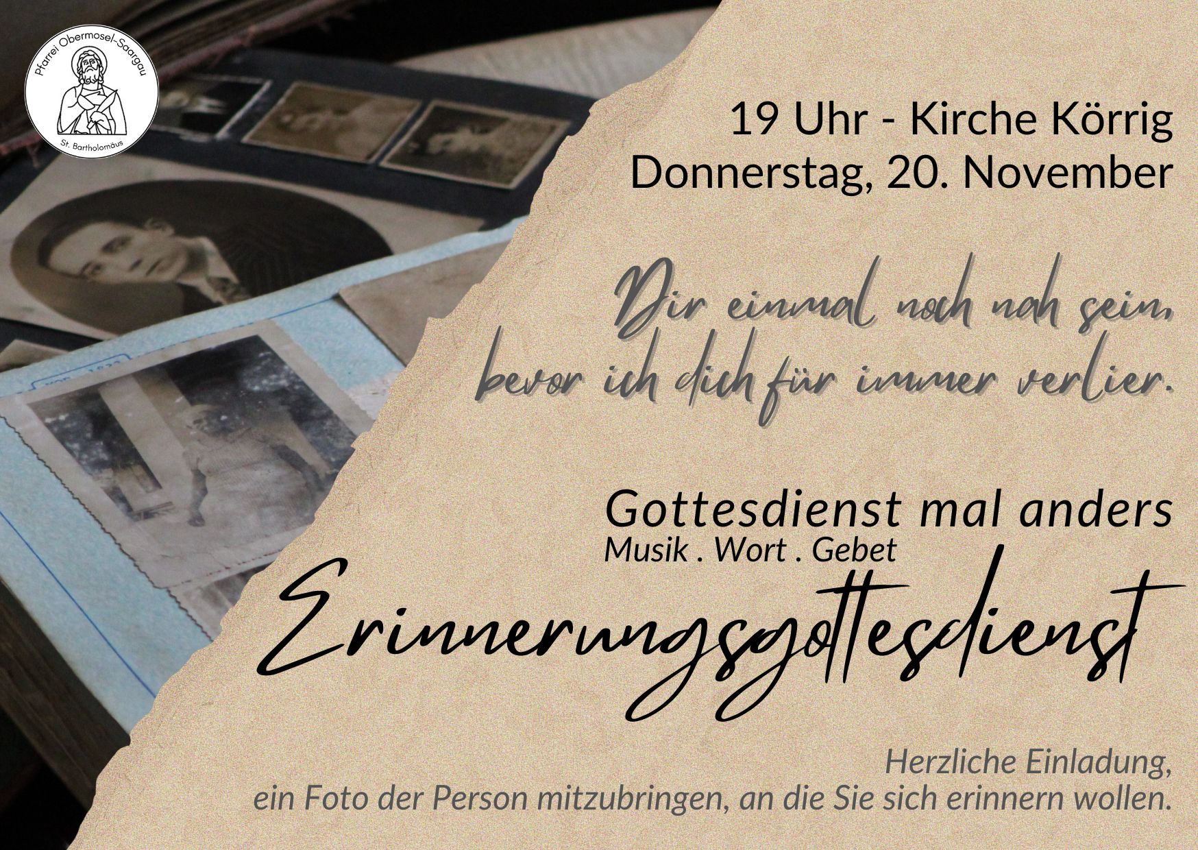 Erinnerungsgottesdienst 2025