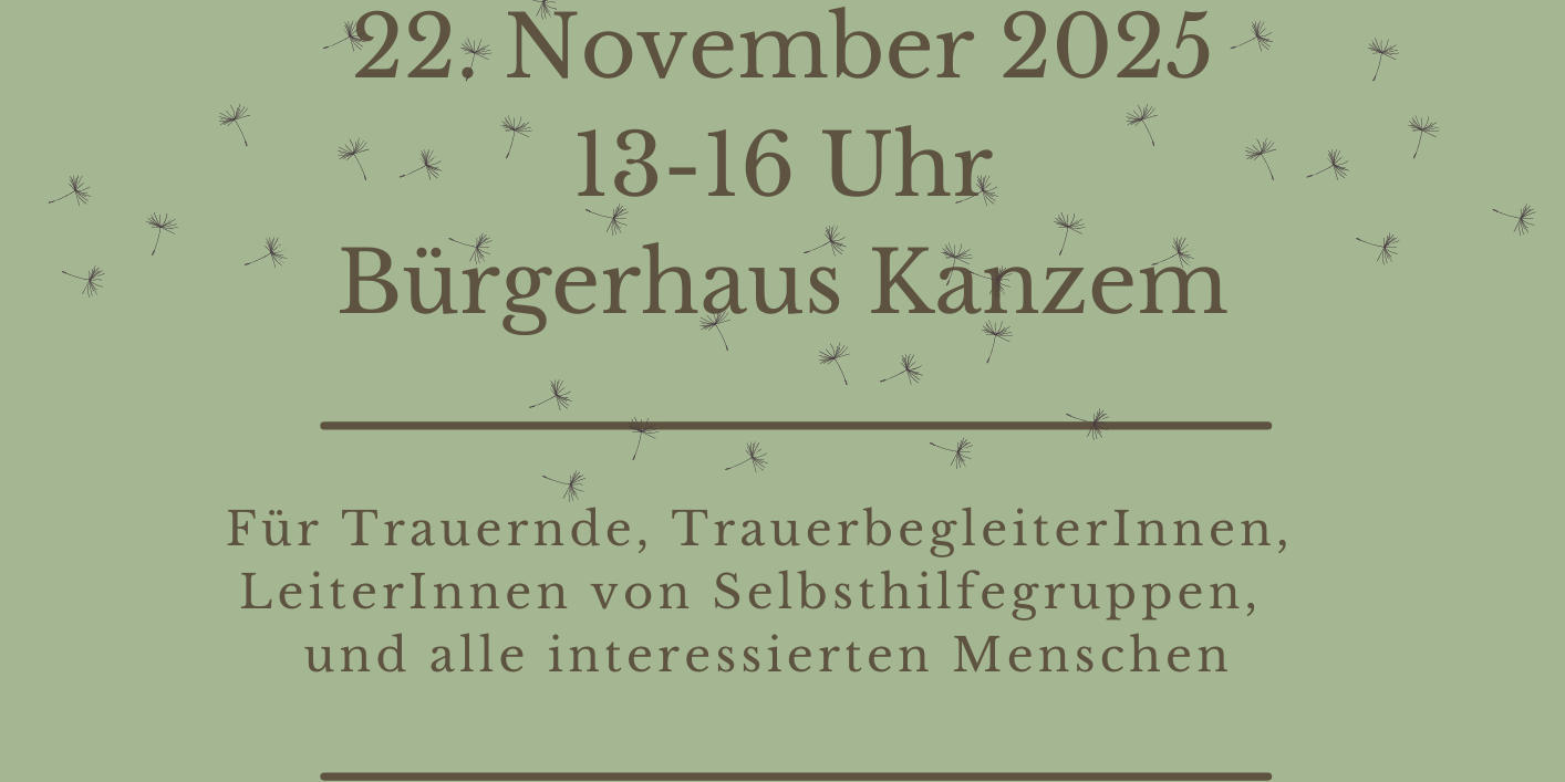 Flyer Trauerarbeit