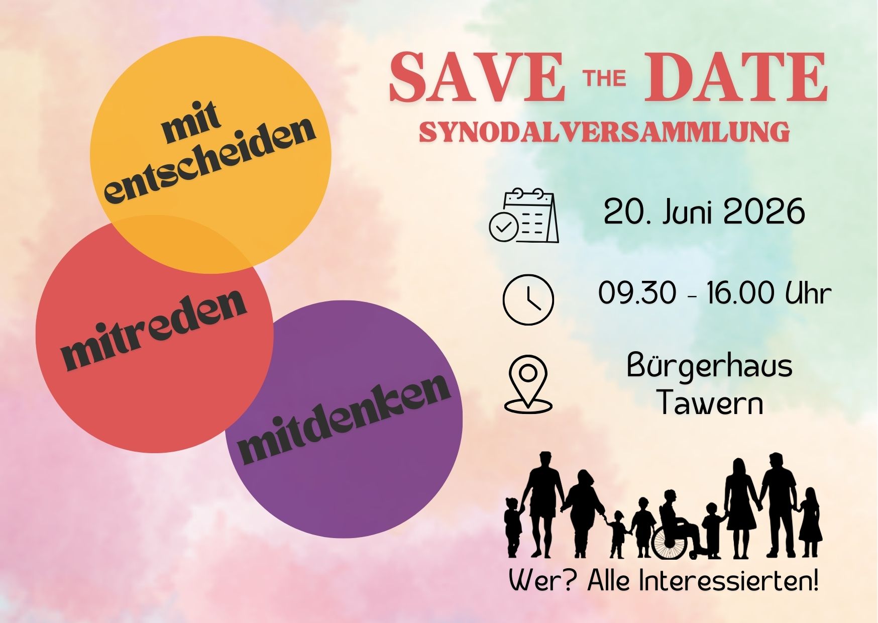 Synodalversammlung Save the Date