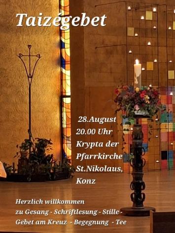 Taizegebet 28.08.2026