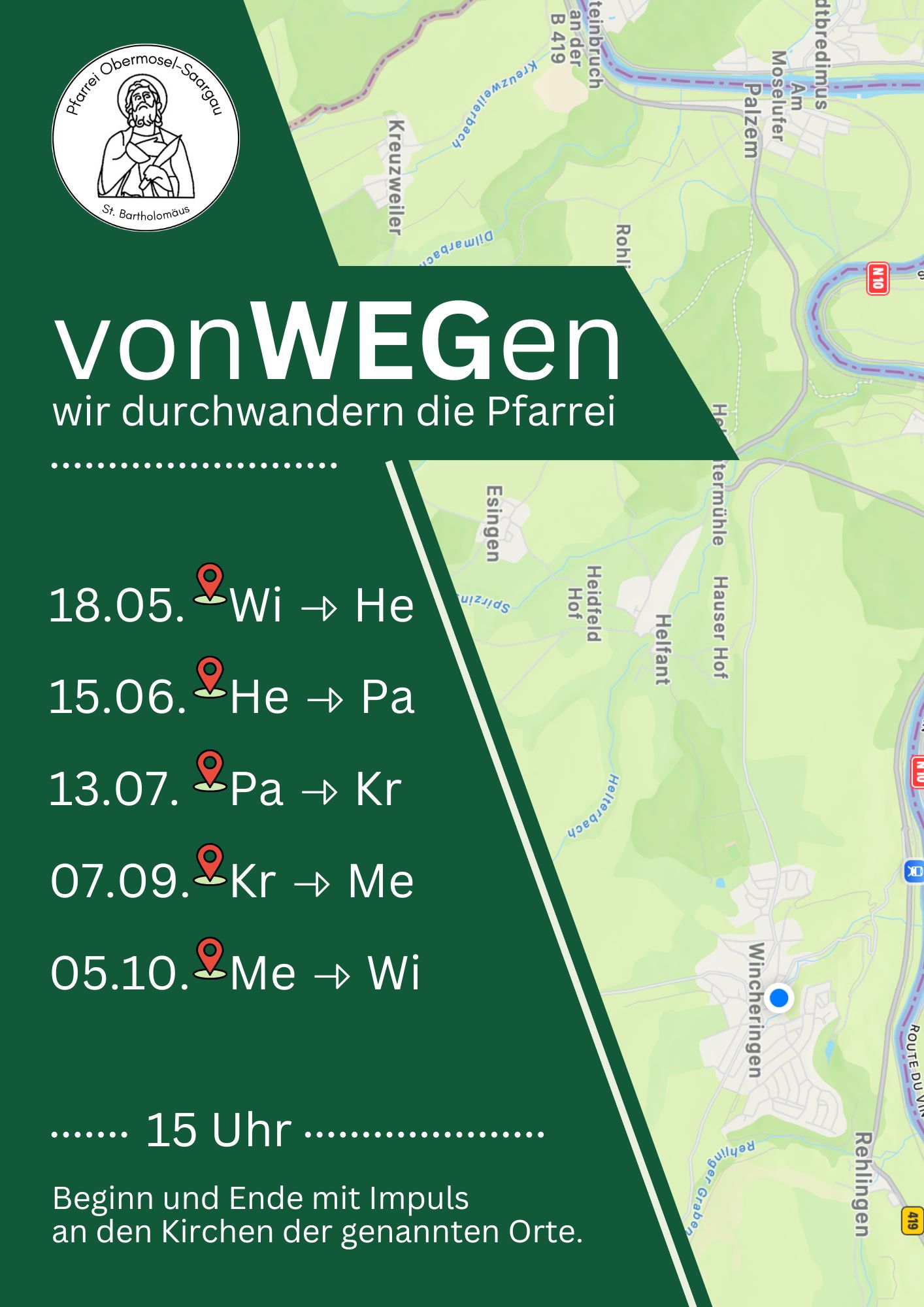 Plakat zur Veranstaltung vonWEGen